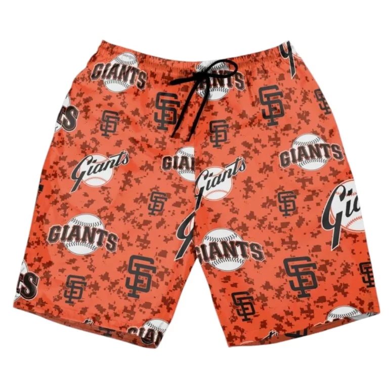 San Francisco Giants All-Over Logo Hawaiian Shirt