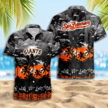 San Francisco Giants Beach Sunset Hawaiian Shirt