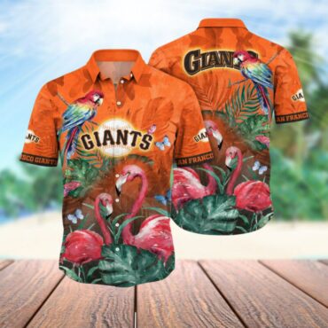 San Francisco Giants Exotic Parrot Hawaiian Shirt