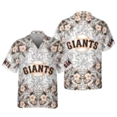 San Francisco Giants Floral Fade Hawaiian Shirt - TeeAloha