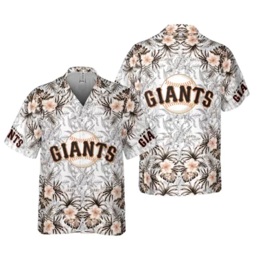 San Francisco Giants Floral Fade Hawaiian Shirt