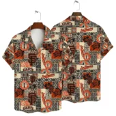 San Francisco Giants Heritage Patchwork Hawaiian Shirt - TeeAloha