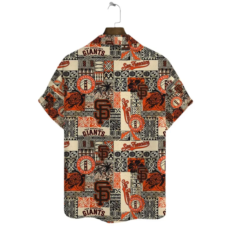 San Francisco Giants Heritage Patchwork Hawaiian Shirt