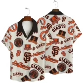 San Francisco Giants Icon Collage Hawaiian Shirt - TeeAloha