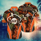 San Francisco Giants Jungle Floral Hawaiian Shirt - TeeAloha