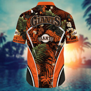 San Francisco Giants Jungle Floral Hawaiian Shirt