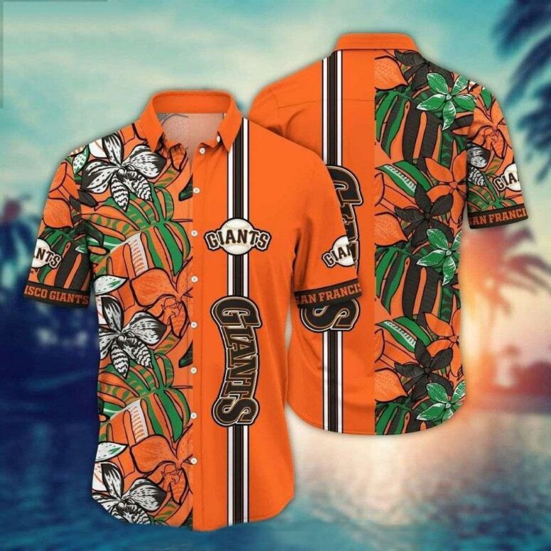 San Francisco Giants Jungle Leaf Hawaiian Shirt