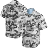 San Francisco Giants Monochrome Palm Hawaiian Shirt - TeeAloha