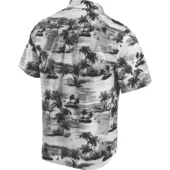 San Francisco Giants Monochrome Palm Hawaiian Shirt Back - TeeAloha