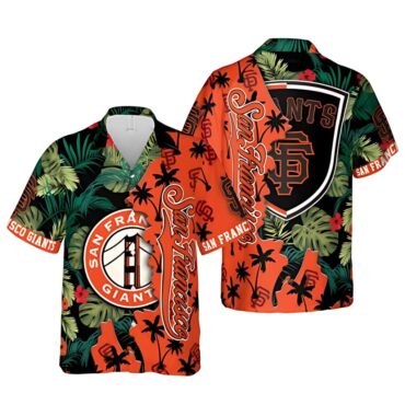 San Francisco Giants Palm Paradise Hawaiian Shirt