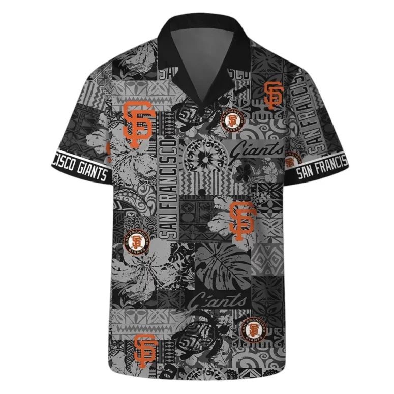 San Francisco Giants Patchwork Heritage Hawaiian Shirt