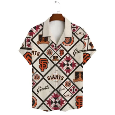 San Francisco Giants Patchwork Pride Hawaiian Shirt