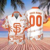 San Francisco Giants Personalized Sunset Hawaiian Shirt