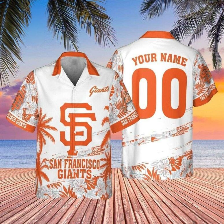 San Francisco Giants Personalized Sunset Hawaiian Shirt