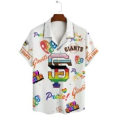 San Francisco Giants Pride Celebration Hawaiian Shirt Front - TeeAloha