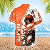 San Francisco Giants Skeleton Spirit Hawaiian Shirt Back - TeeAloha