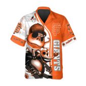 San Francisco Giants Skeleton Spirit Hawaiian Shirt Front - TeeAloha