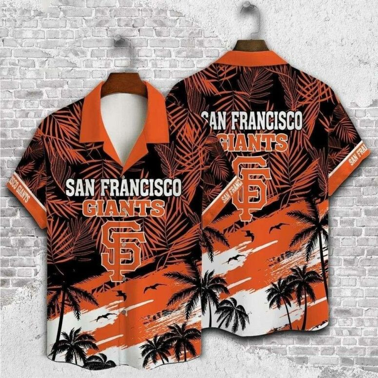 San Francisco Giants Sunset Silhouette Hawaiian Shirt