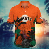 San Francisco Giants Tropical Escape Hawaiian Shirt Front - TeeAloha