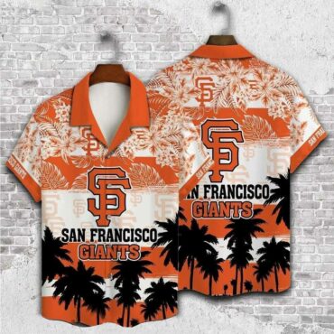 San Francisco Giants Tropical Logo Hawaiian Shirt