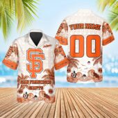 San Francisco Giants Tropical Palm Wave Hawaiian Shirt - TeeAloha