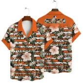 San Francisco Giants Tropical Stripe Hawaiian Shirt - TeeAloha