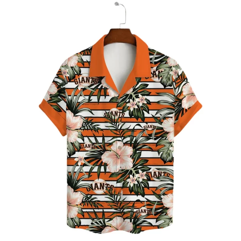 San Francisco Giants Tropical Stripe Hawaiian Shirt