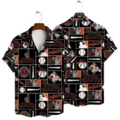 San Francisco Giants Vintage Baseball Patch Hawaiian Shirt - TeeAloha