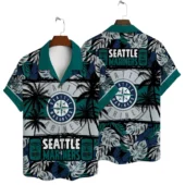 Seattle Mariners Sunset Shores Hawaiian Shirt