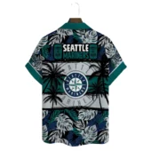 Seattle Mariners Sunset Shores Hawaiian Shirt Back - TeeAloha