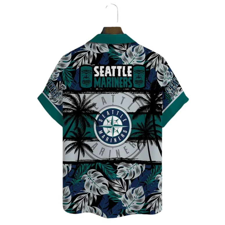 Seattle Mariners Sunset Shores Hawaiian Shirt