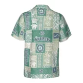 Seattle Mariners Tropical Escape Hawaiian Shirt Back - TeeAloha