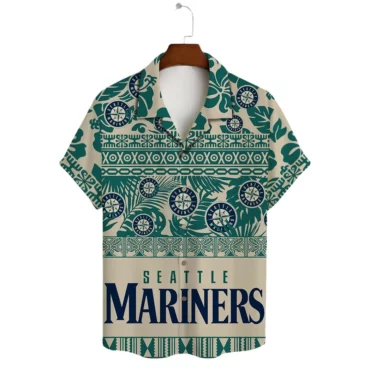 Seattle Mariners Tropical Palms Hawaiian Shirt