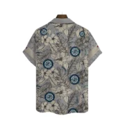 Seattle Mariners Wave Crest Hawaiian Shirt Back - TeeAloha