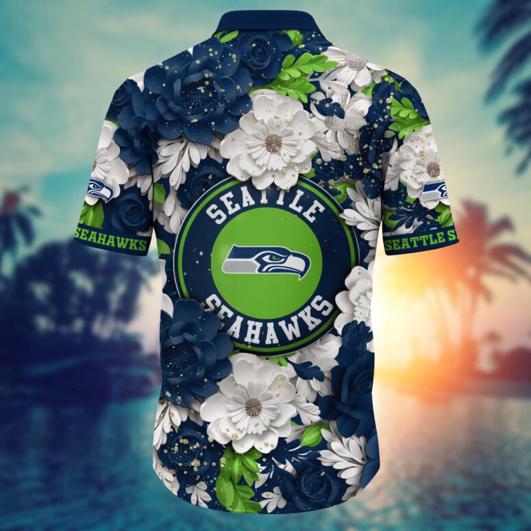 Seattle Seahawks Blooming Glory Hawaiian Shirt