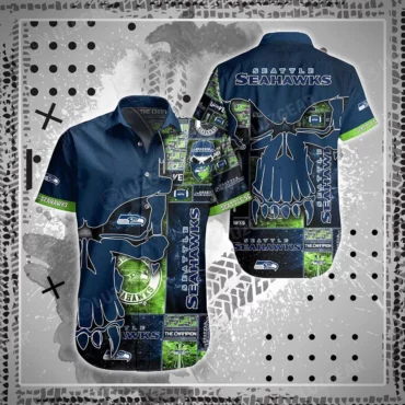 Seattle Seahawks Champion's Claw Hawaiian Shirt