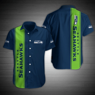 Seattle Seahawks Classic Stripe Hawaiian Shirt