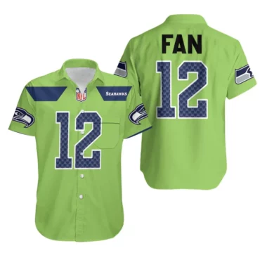 Seattle Seahawks Fan 12 Green Hawaiian Shirt