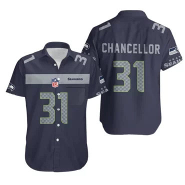 Seattle Seahawks Kam Chancellor 31 Hawaiian Shirt