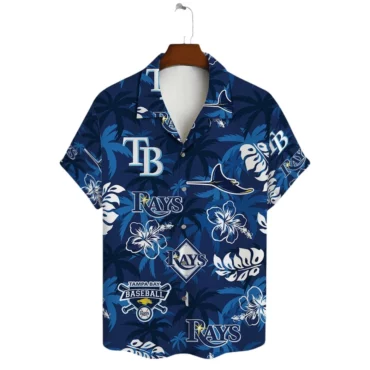 Tampa Bay Rays Blue Tropical Hawaiian Shirt