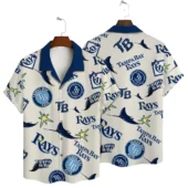 Tampa Bay Rays Classic Logo Hawaiian Shirt - TeeAloha