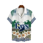 Tampa Bay Rays Island Paradise Hawaiian Shirt Front - TeeAloha