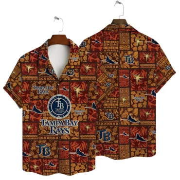 Tampa Bay Rays Island Sunset Hawaiian Shirt