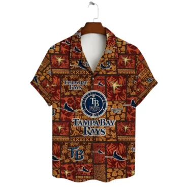 Tampa Bay Rays Island Sunset Hawaiian Shirt