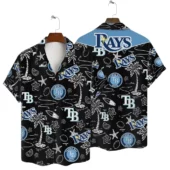 Tampa Bay Rays Midnight Tropics Hawaiian Shirt - TeeAloha