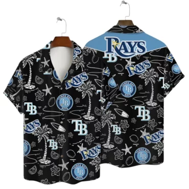 Tampa Bay Rays Midnight Tropics Hawaiian Shirt