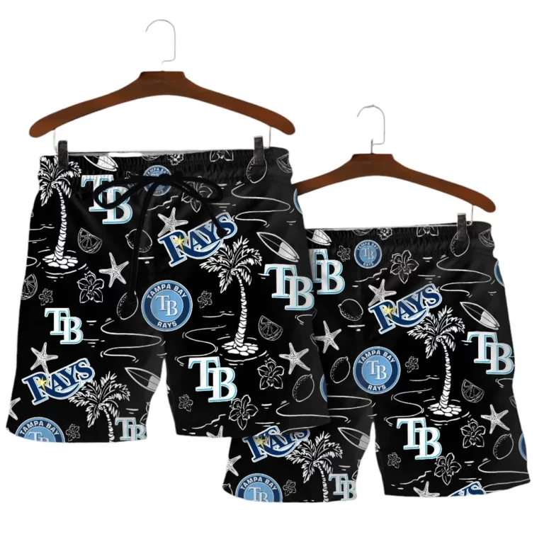 Tampa Bay Rays Midnight Tropics Hawaiian Shirt