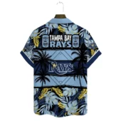 Tampa Bay Rays Palm Paradise Hawaiian Shirt Back - TeeAloha