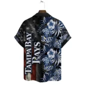 Tampa Bay Rays Stars Stripes Hawaiian Shirt Back - TeeAloha