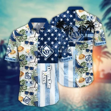 Tampa Bay Rays Stars & Tropics Hawaiian Shirt